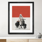 VESPA TROOOPER by Vin Zzep on GIANT ART - white digital painting