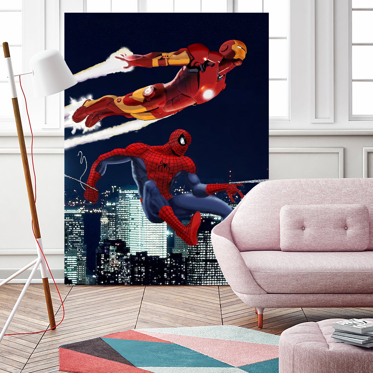 Marvel: Spider-Man and Iron Man by Dan Avenell on GIANT ART - black digital drawing