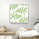 Fern pattern by Polina Ganzina on GIANT ART - white mixed media