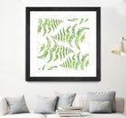 Fern pattern by Polina Ganzina on GIANT ART - white mixed media