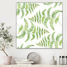 Fern pattern by Polina Ganzina on GIANT ART - white mixed media