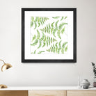 Fern pattern by Polina Ganzina on GIANT ART - white mixed media