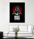 Best Dad in the Galaxy by Vincent Trinidad on GIANT ART - black digital painting