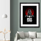 Best Dad in the Galaxy by Vincent Trinidad on GIANT ART - black digital painting