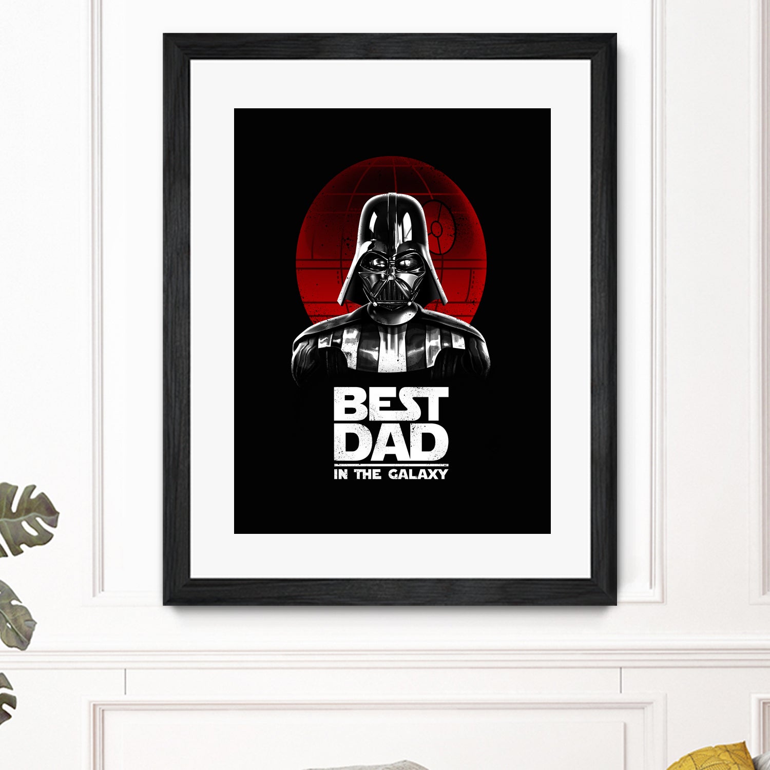 Best Dad in the Galaxy by Vincent Trinidad on GIANT ART - black digital painting