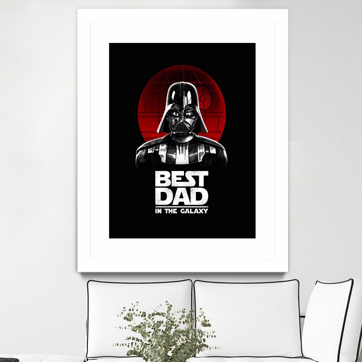 Best Dad in the Galaxy by Vincent Trinidad on GIANT ART - black digital painting