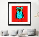 Rebel Owl by Tina Franco on GIANT ART - red digital drawing