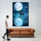 The Moon and Me by Diogo Veríssimo on GIANT ART - blue photo manipulation