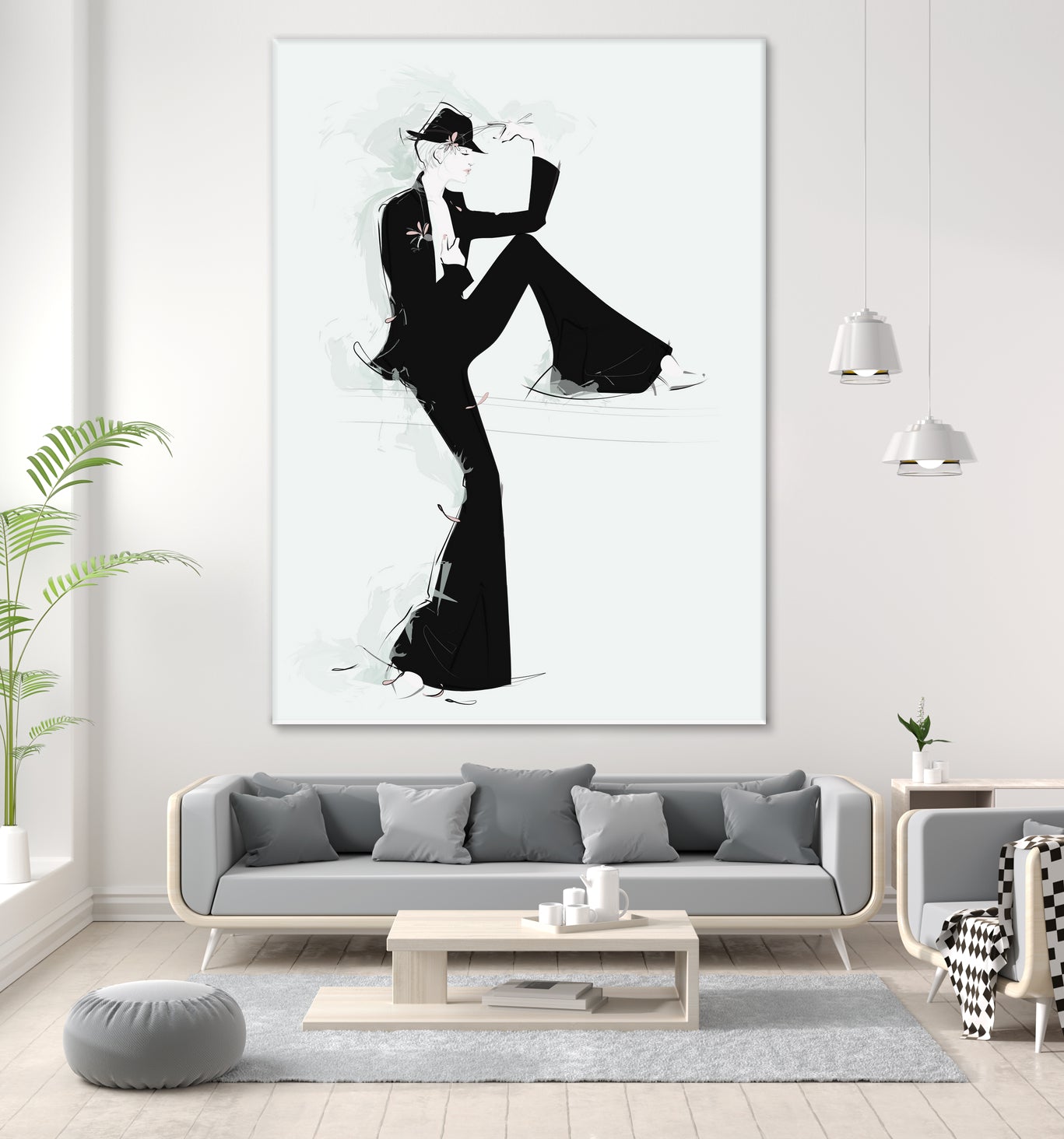 Tuxedo by Jennifer Griffey on GIANT ART - black digital painting