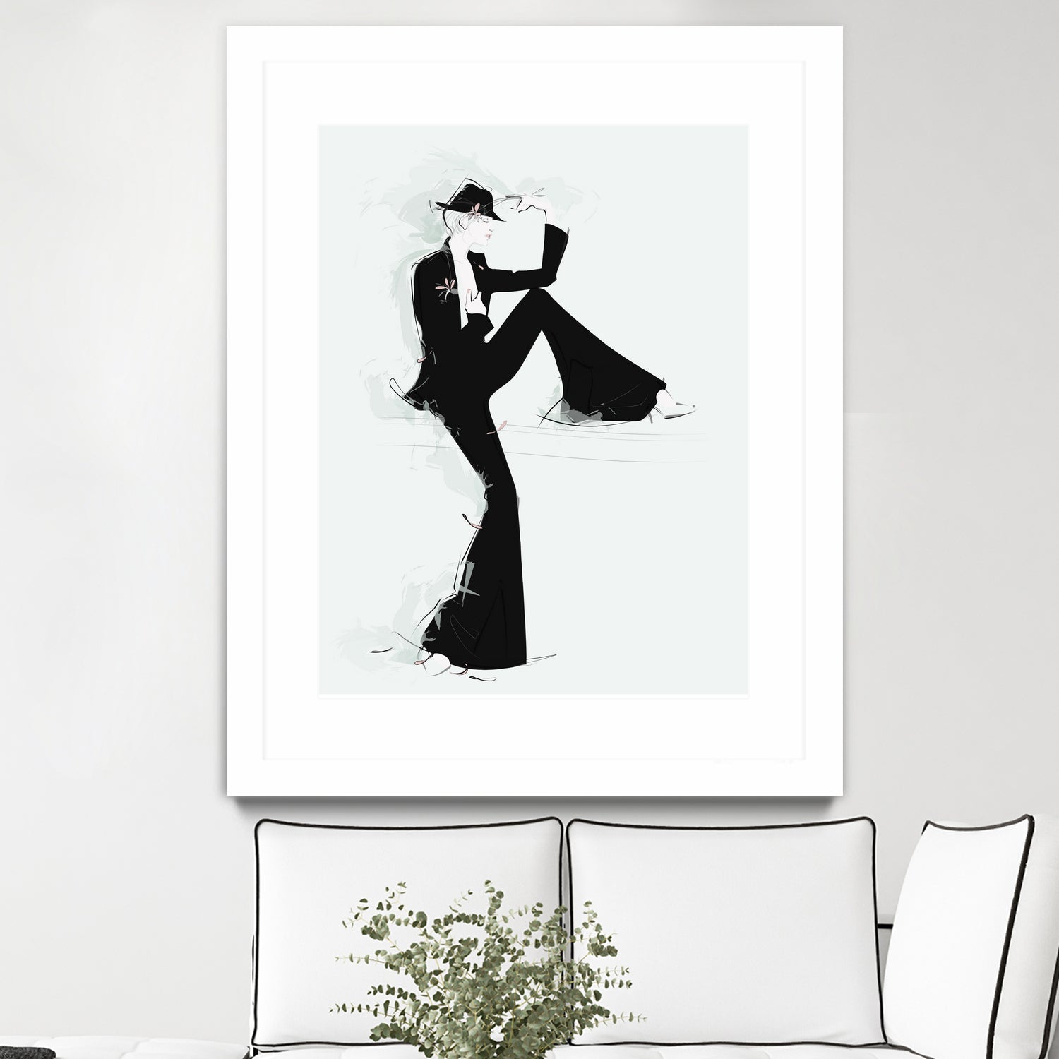 Tuxedo by Jennifer Griffey on GIANT ART - black digital painting