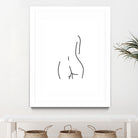 DERRIERE nude line art by Karli Florence on GIANT ART - white digital drawing