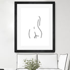 DERRIERE nude line art by Karli Florence on GIANT ART - white digital drawing