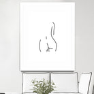 DERRIERE nude line art by Karli Florence on GIANT ART - white digital drawing