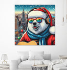 XMAS POLAR BEAR NYC 2 by OTIS PORRITT on GIANT ART - red digital painting