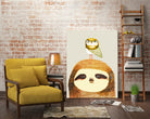 sloth and owl by Ashley Percival on GIANT ART - gray character design