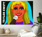 TaylorYellow.singing 2023 by Matthew McGuire on GIANT ART - blue digital painting