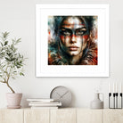 Watercolor Warrior Woman #2 by Isabel Cerdá Muñoz on GIANT ART - red digital painting