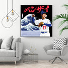 Ohtani BANZAI by Claudia Labarca on GIANT ART - blue digital painting