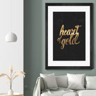 Heart of Gold by Arthur Willian Presser on GIANT ART - black typography