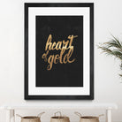 Heart of Gold by Arthur Willian Presser on GIANT ART - black typography