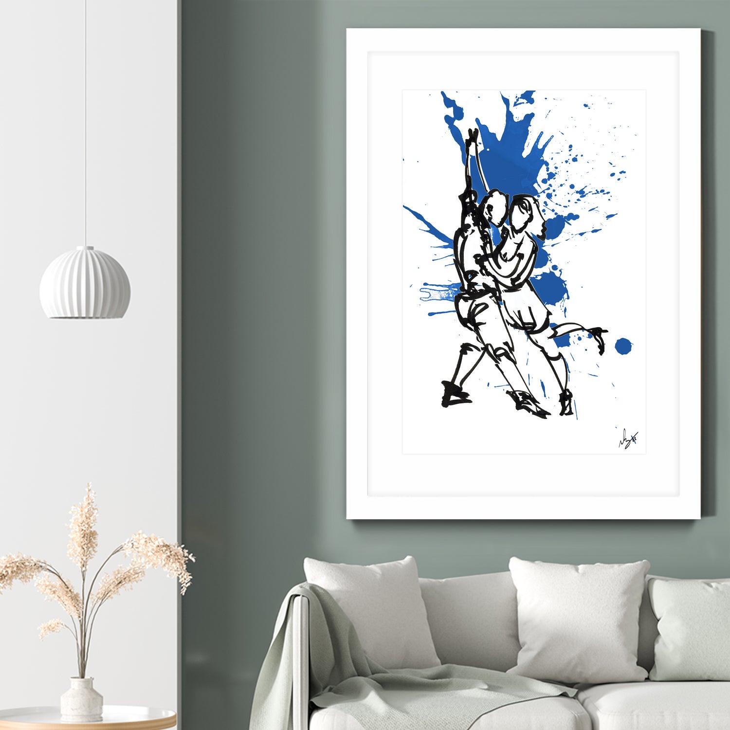 DancInk folks-37 by Nicolas Lachance-Brais on GIANT ART - blue digital painting