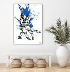 DancInk folks-37 by Nicolas Lachance-Brais on GIANT ART - blue digital painting