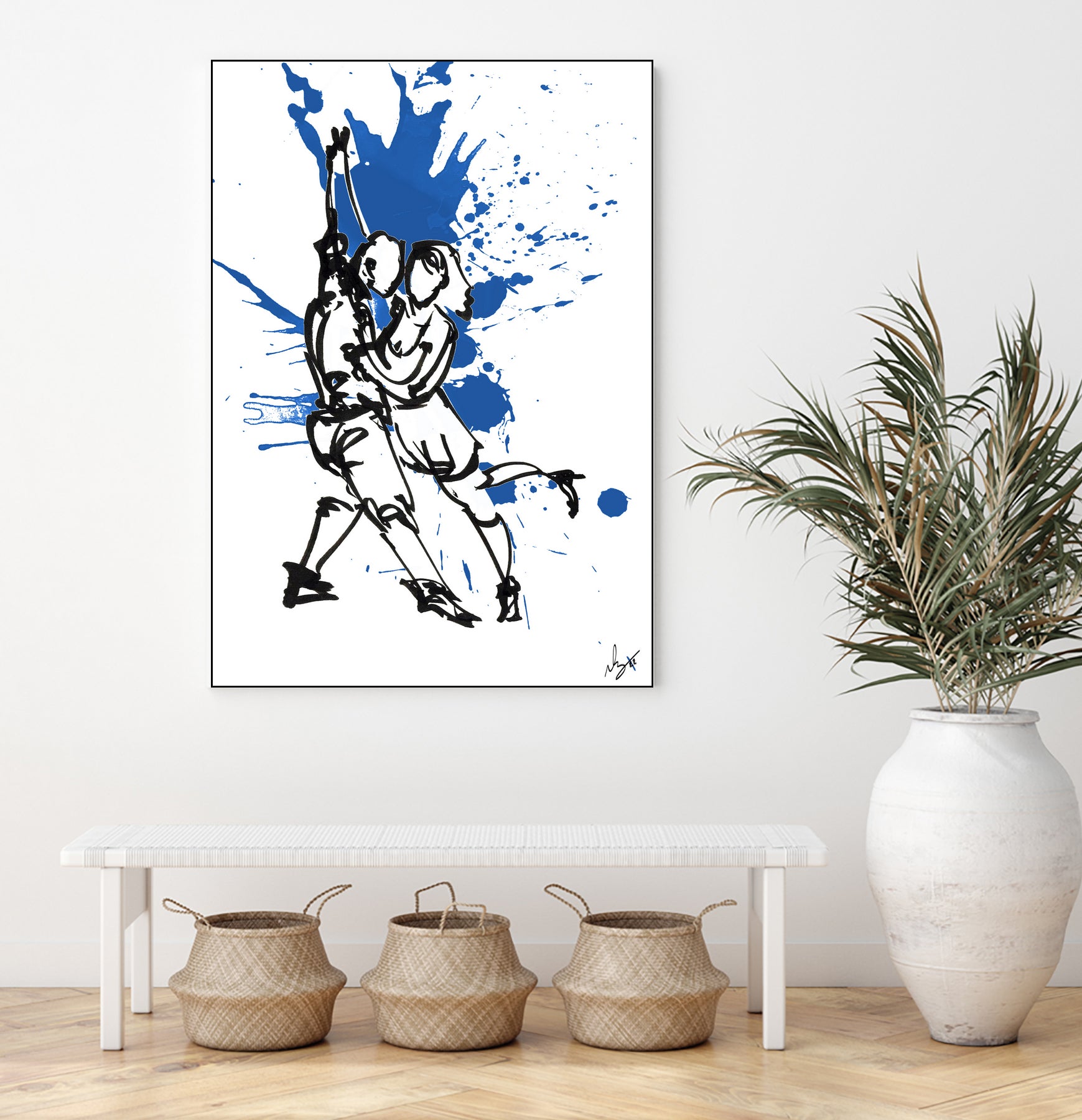 DancInk folks-37 by Nicolas Lachance-Brais on GIANT ART - blue digital painting