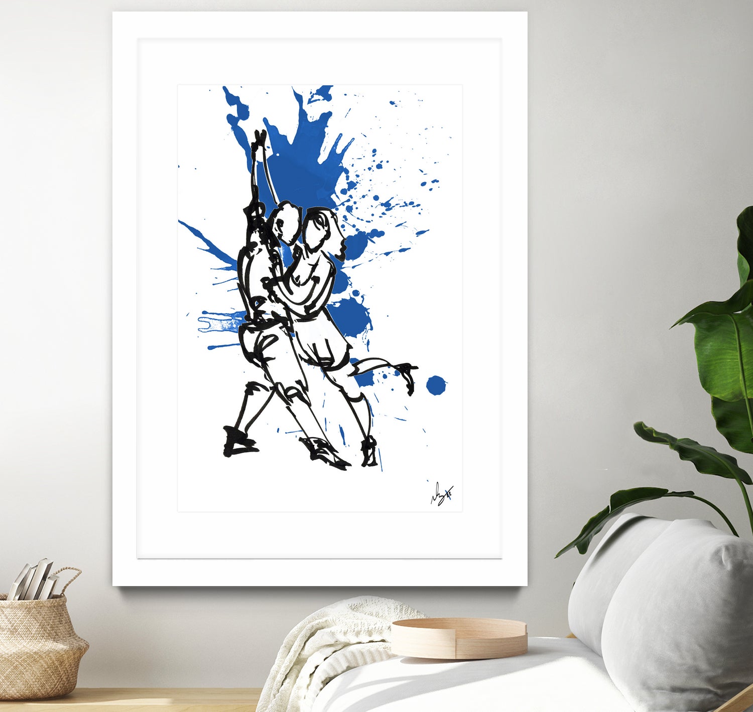 DancInk folks-37 by Nicolas Lachance-Brais on GIANT ART - blue digital painting