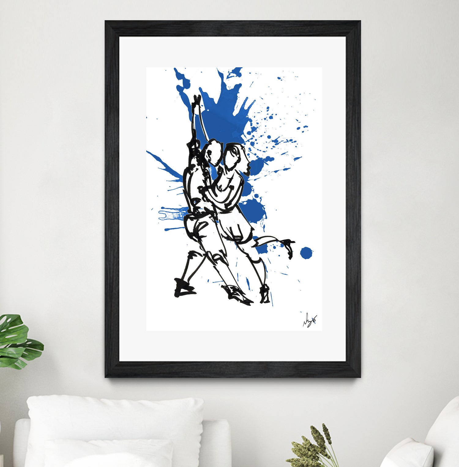 DancInk folks-37 by Nicolas Lachance-Brais on GIANT ART - blue digital painting