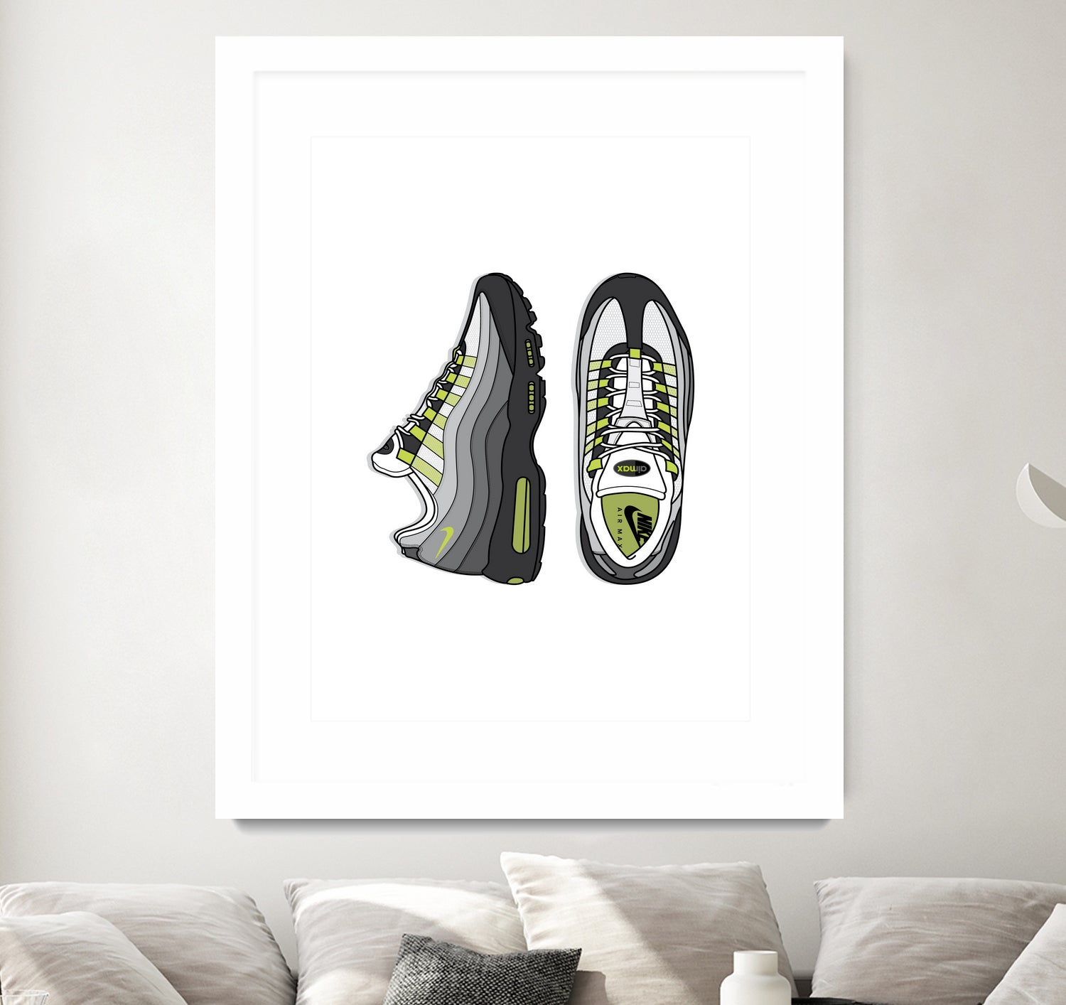 Nike AM95 by Herinson Alvarez on GIANT ART - white digital drawing