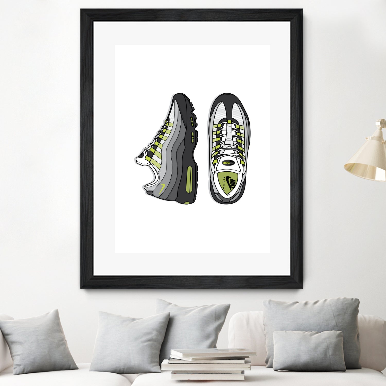 Nike AM95 by Herinson Alvarez on GIANT ART - white digital drawing