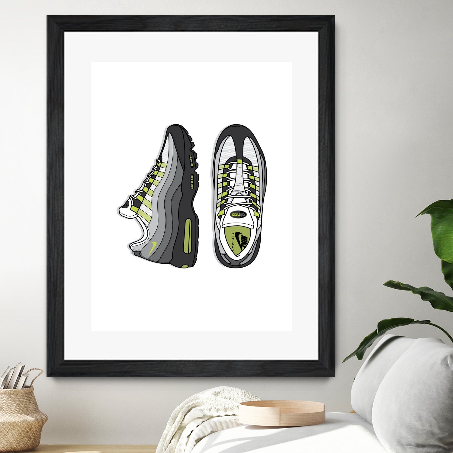 Nike AM95 by Herinson Alvarez on GIANT ART - white digital drawing