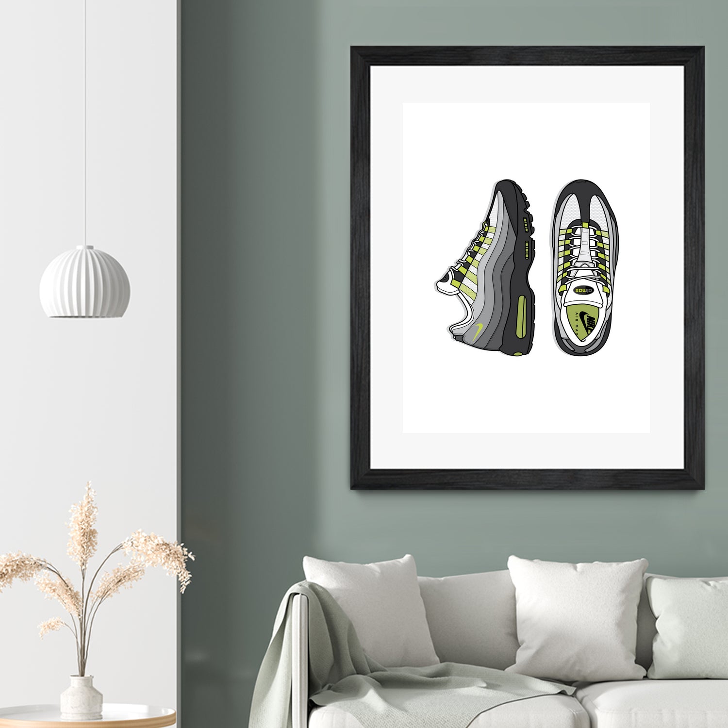 Nike AM95 by Herinson Alvarez on GIANT ART - white digital drawing