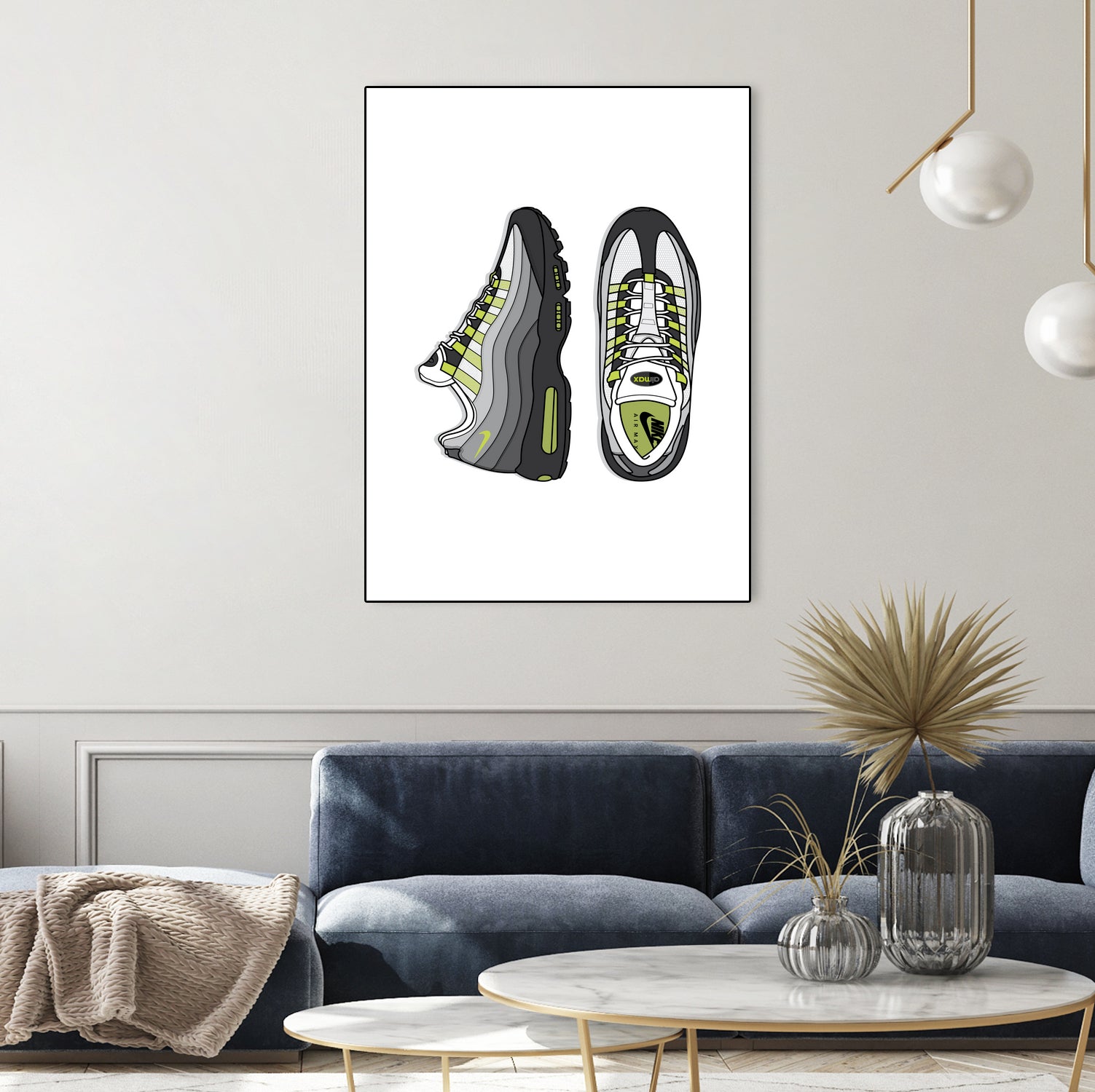 Nike AM95 by Herinson Alvarez on GIANT ART - white digital drawing