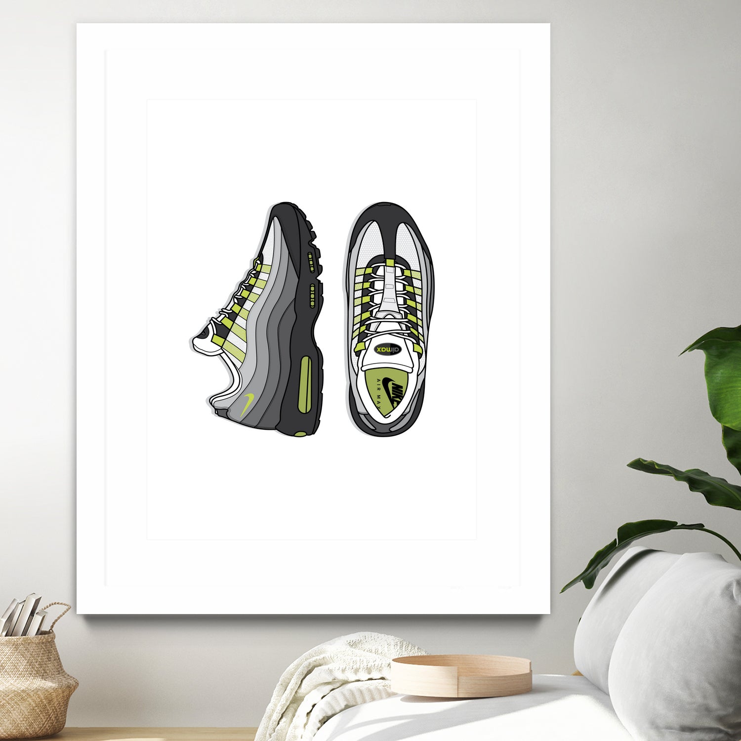 Nike AM95 by Herinson Alvarez on GIANT ART - white digital drawing