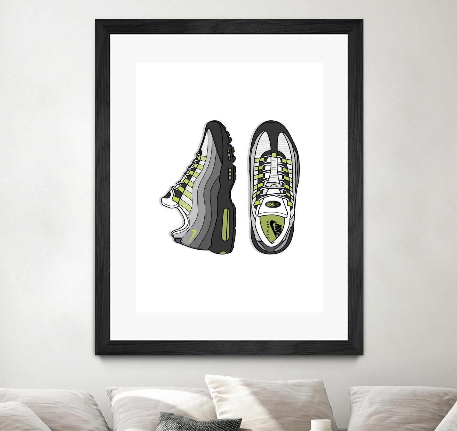 Nike AM95 by Herinson Alvarez on GIANT ART - white digital drawing