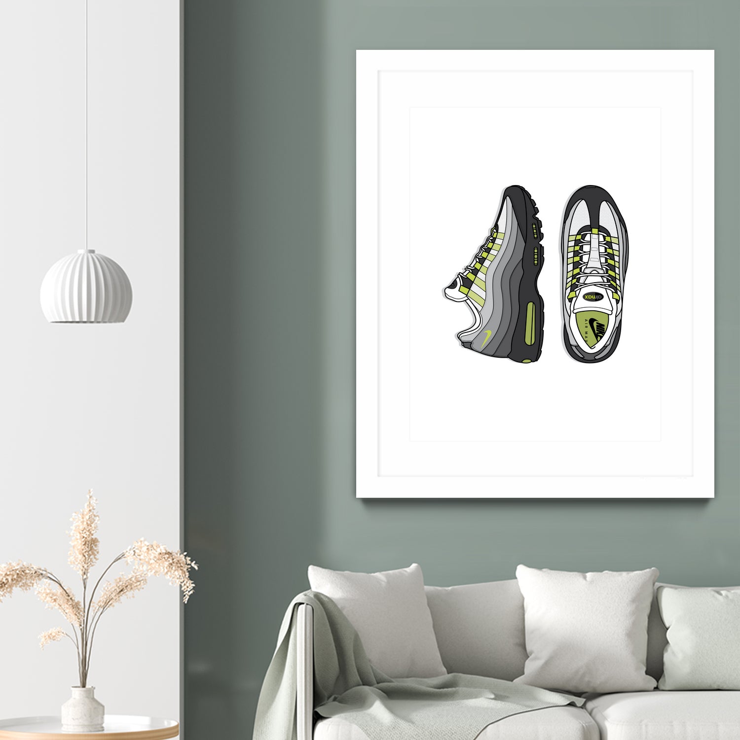 Nike AM95 by Herinson Alvarez on GIANT ART - white digital drawing