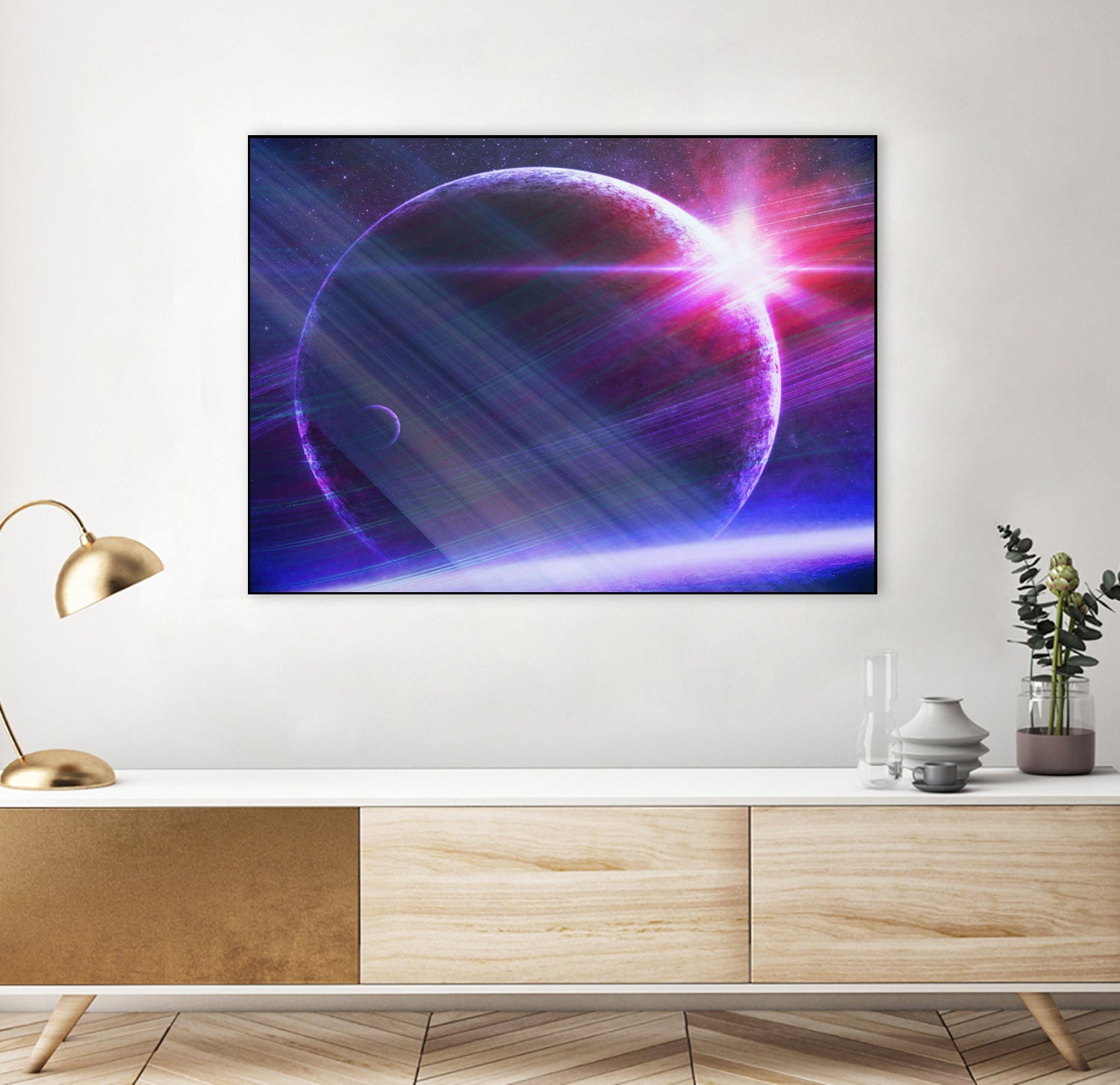 Parallel world by Carrie Lacey-Donahue on GIANT ART - fuchsia photo illustration