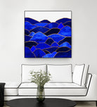 Blue Hills by Elisabeth Fredriksson on GIANT ART - blue mixed media