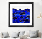 Blue Hills by Elisabeth Fredriksson on GIANT ART - blue mixed media