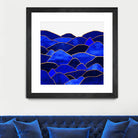 Blue Hills by Elisabeth Fredriksson on GIANT ART - blue mixed media