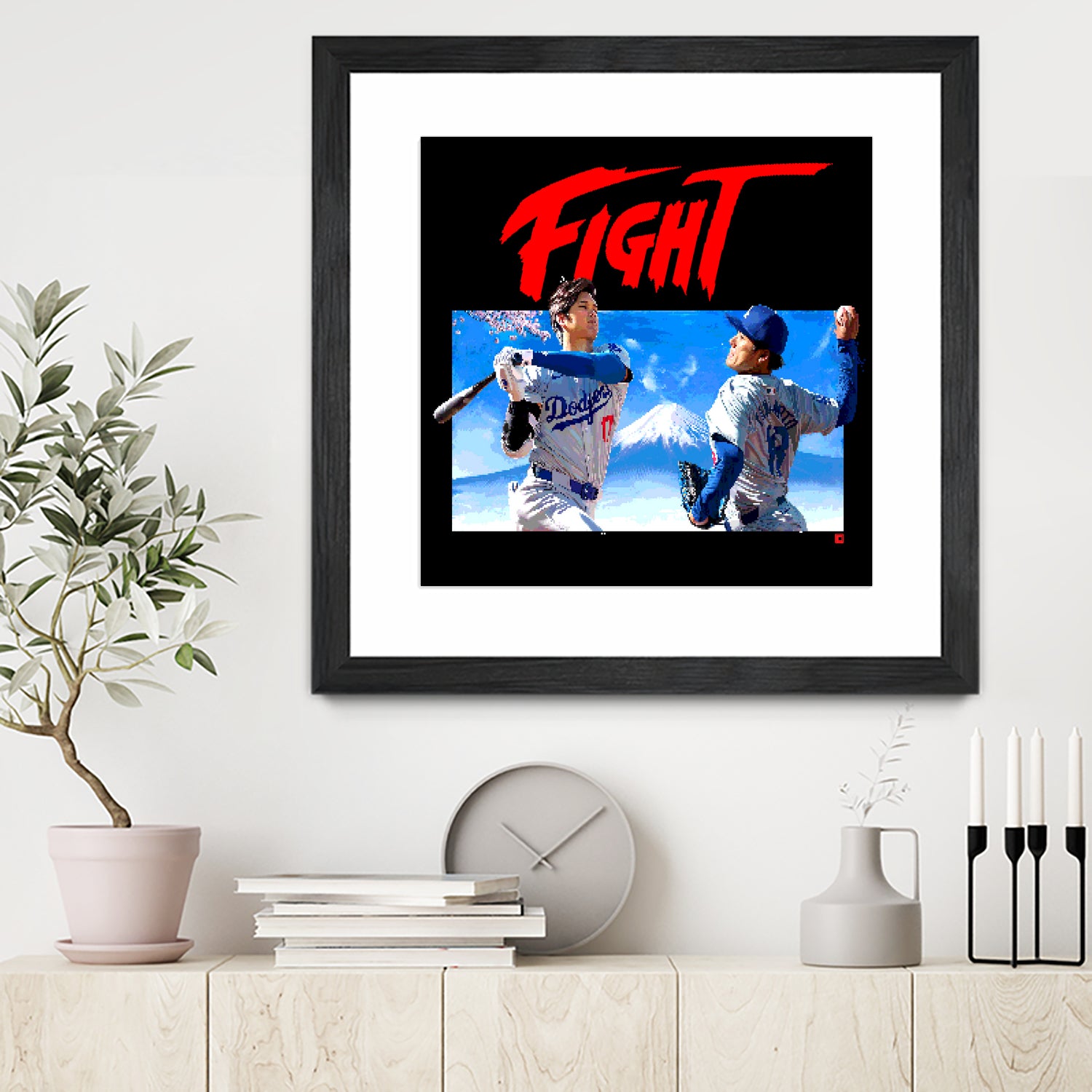 16-bit Fighters by Claudia Labarca on GIANT ART - blue digital painting