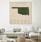 Oklahoma Parks by Finlay McNevin on GIANT ART - green typography