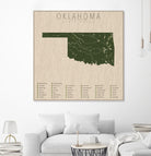 Oklahoma Parks by Finlay McNevin on GIANT ART - green typography