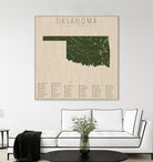 Oklahoma Parks by Finlay McNevin on GIANT ART - green typography