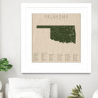 Oklahoma Parks by Finlay McNevin on GIANT ART - green typography