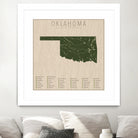 Oklahoma Parks by Finlay McNevin on GIANT ART - green typography