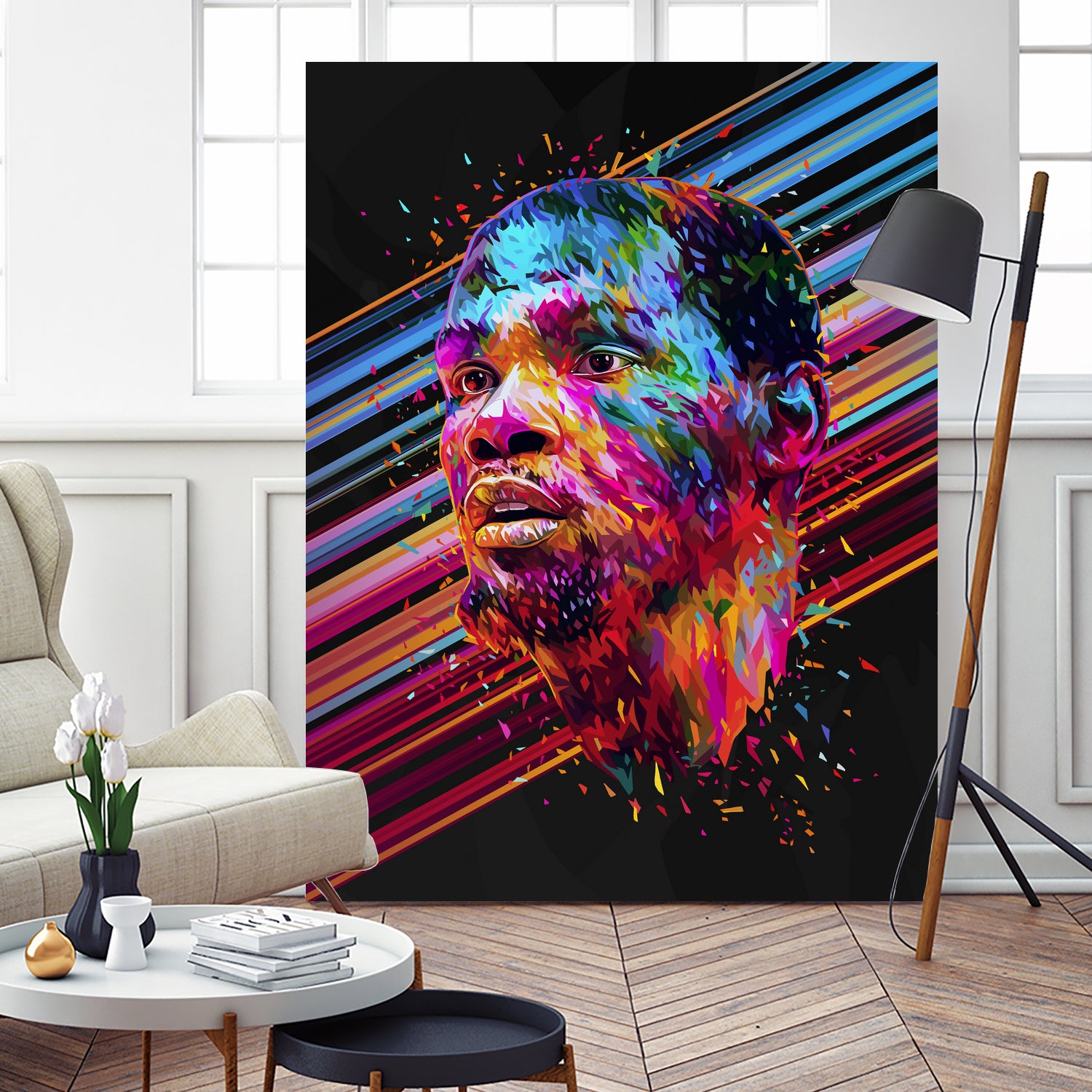 Kevin Durant by Alessandro Pautasso on GIANT ART - blue digital painting