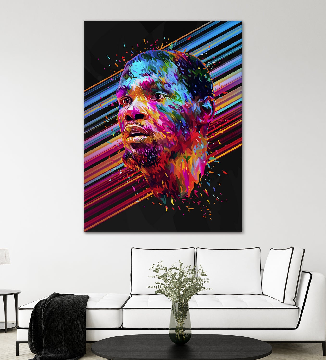 Kevin Durant by Alessandro Pautasso on GIANT ART - blue digital painting