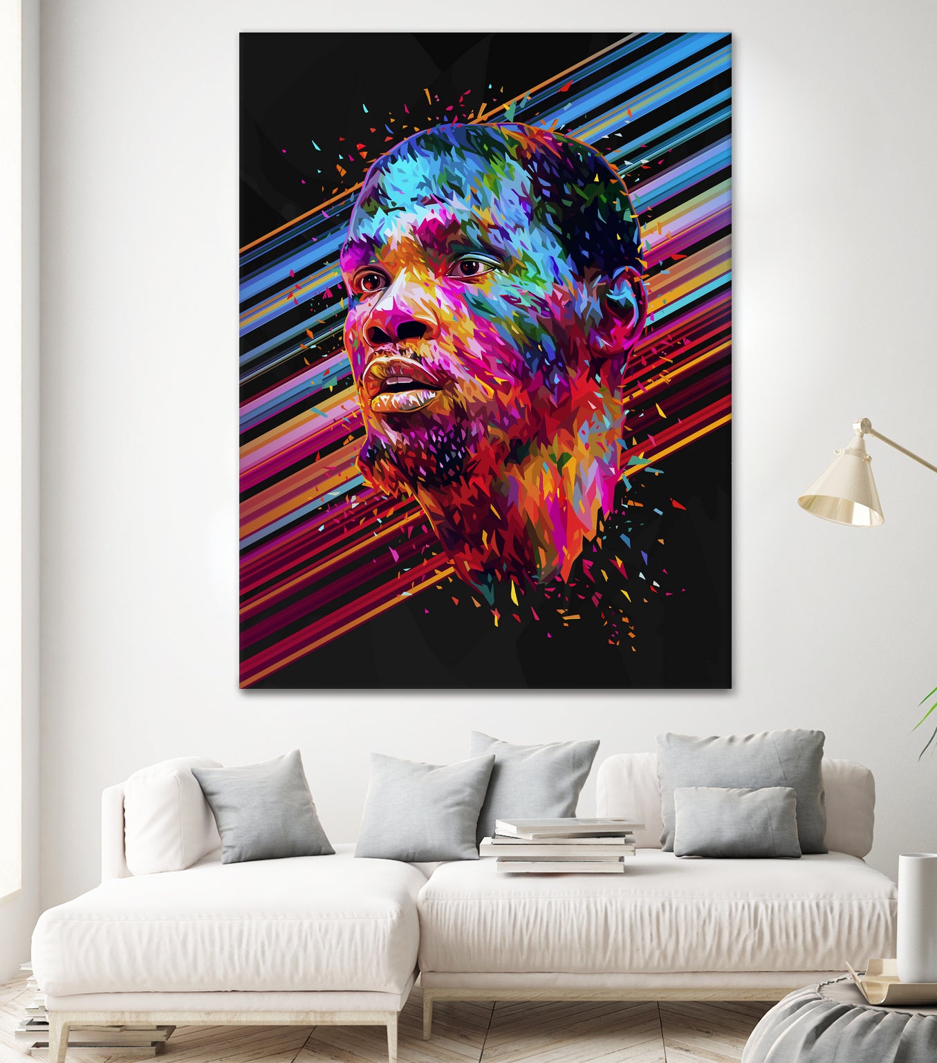 Kevin Durant by Alessandro Pautasso on GIANT ART - blue digital painting